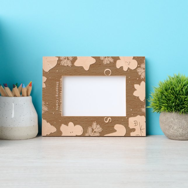 Custom 6" x 4" Landscape, FrameStyle: natürlich Geätzte Rahmen (Vorderseite)