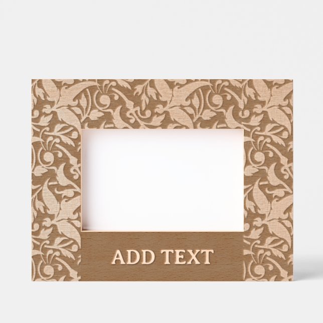 Custom 6" x 4" Landscape, FrameStyle: natürlich Geätzte Rahmen (Vorderseite)