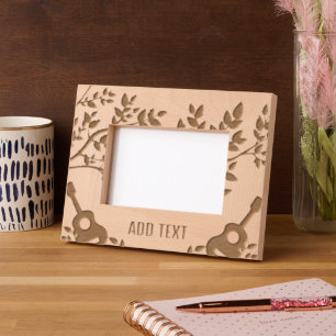 Custom 6" x 4" Landschaft, FrameStyle: Natural Eng Geätzte Rahmen