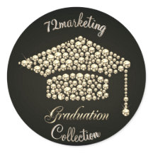 Custom 72Marketing Abschluss Aufkleber Diamond