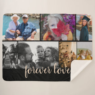 Custom 7 Foto Collage Forever Love Sherpadecke