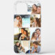 Custom 7 Foto Collage Gray Marble Case-Mate iPhone Hülle (Back)