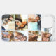 Custom 7 Foto Collage Gray Marble Case-Mate iPhone Hülle (Back (Horizontal))
