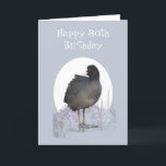 Custom 80. Geburtstag "Old Coot" Funny Bird Spaß Karte<br><div class="desc">Custom 80. Geburtstag "Old Coot" Funny Bird Spaß</div>
