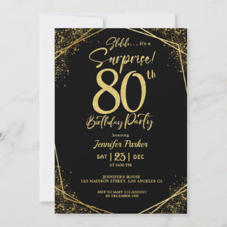 Custom 80th Birtrhday Invitation Einladung