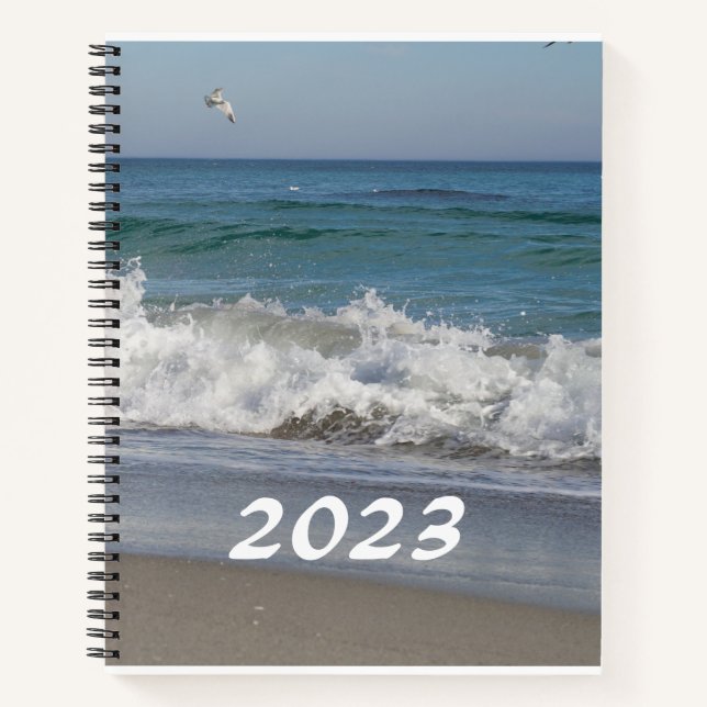 Custom 8.5" x 11" Spiral Notebook mit Seacape Notizbuch (Vorderseite)