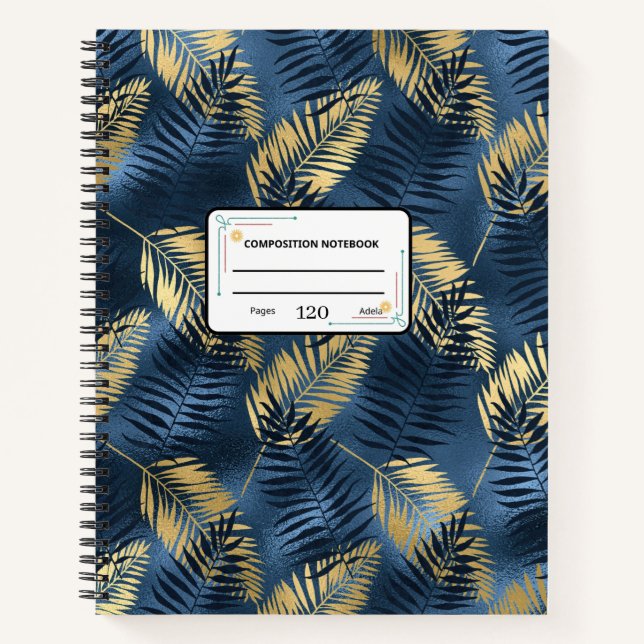 Custom 8.5" x 11" Spiral Notebook Notizbuch (Vorderseite)