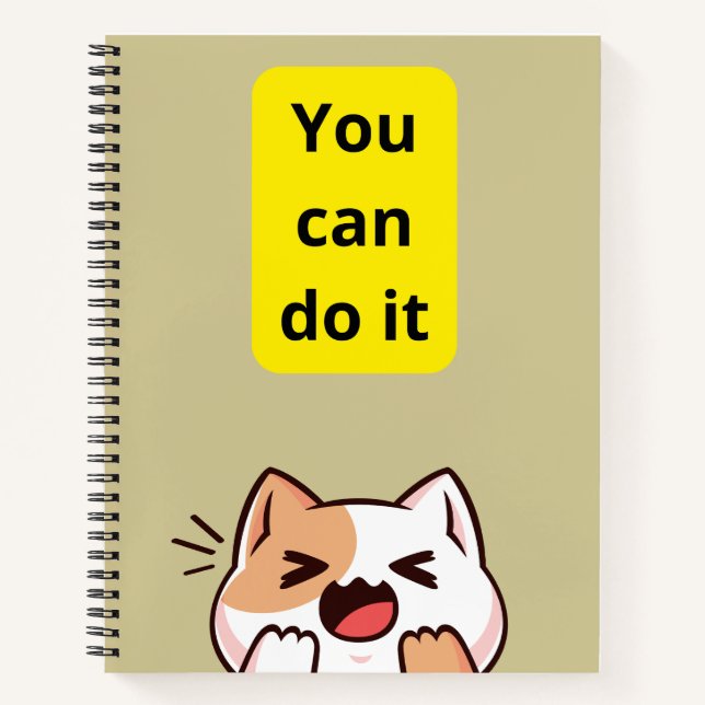 Custom 8.5" x 11" Spiral Notebook Notizbuch (Vorderseite)