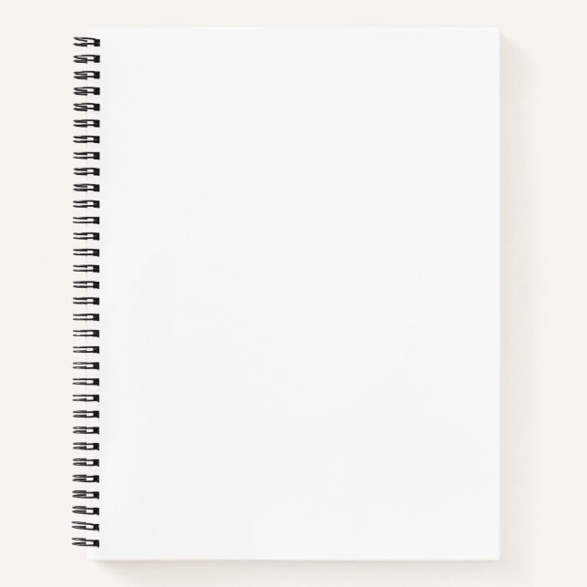 Custom 8.5" x 11" Spiral Notebook Notizbuch (Vorderseite)