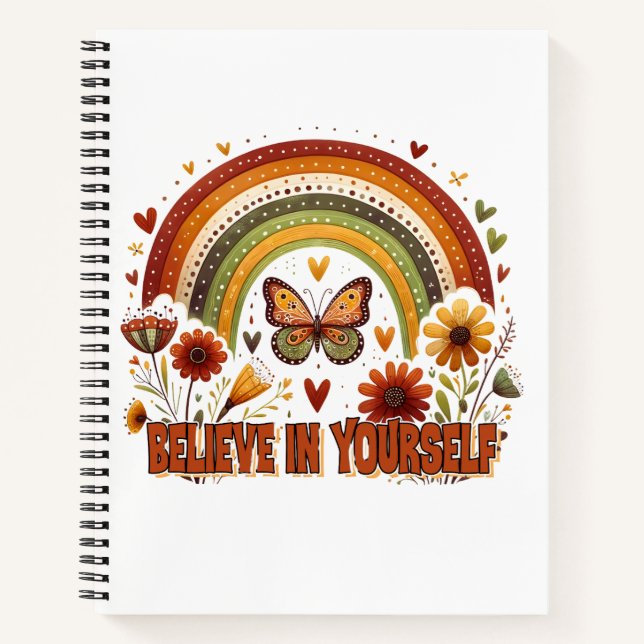Custom 8.5" x 11" Spiral Notebook Notizbuch (Vorderseite)