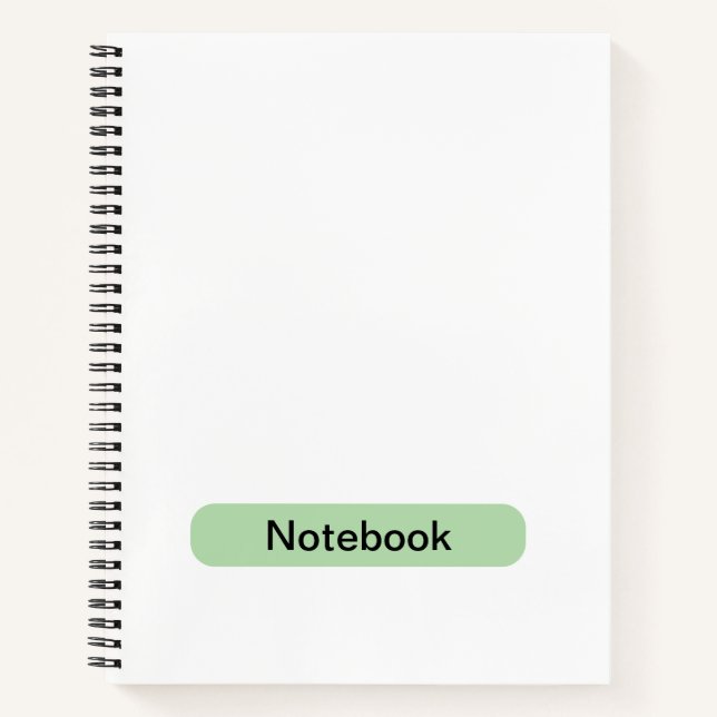 Custom 8.5" x 11" Spiral Notebook Notizbuch (Vorderseite)