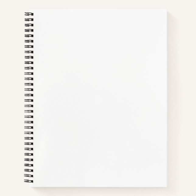 Custom 8.5" x 11" Spiral Notebook Notizbuch (Vorderseite)