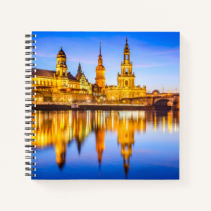 Custom 8,5" x 8,5" Spiralnotebook Dresden Notizbuch