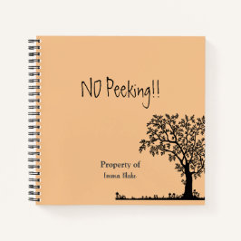 Custom 8.5" x 8.5" Spiralskizze Notizbuch