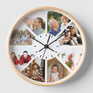 Custom 8 Foto Family Children Großelternprämie Uhr