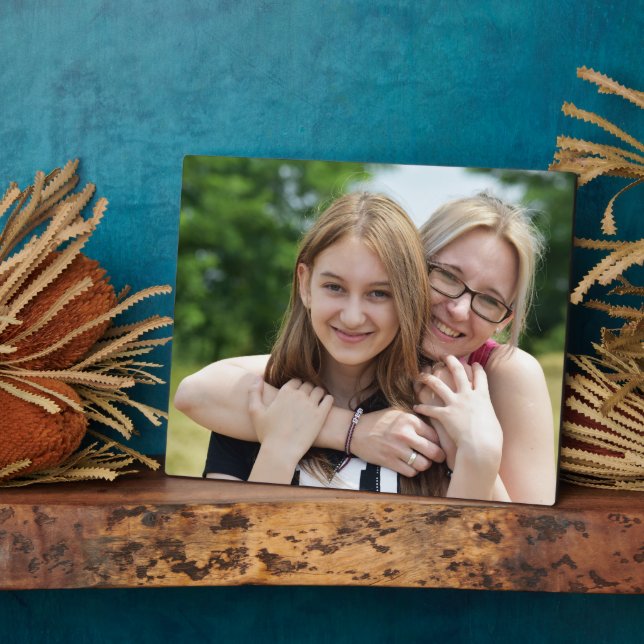 Custom 8"x10" Family Foto Plaque mit Easel Fotoplatte (Seite)