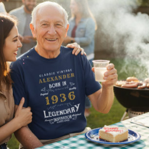 Custom 90. Geburtstag T - Shirt - Geboren in 1936
