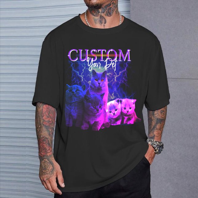 Custom 90s Bootleg Rap Tee with Your Pet Photo  (Von Creator hochgeladen)
