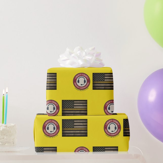 Custom 911 Dispatcher Wrapping Paper Geschenkpapier (Partygeschenke)