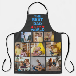 Custom 9 Picture Best Vater in der Welt Schürze