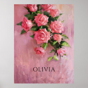 Custom a Dream in Shades of Pink Poster