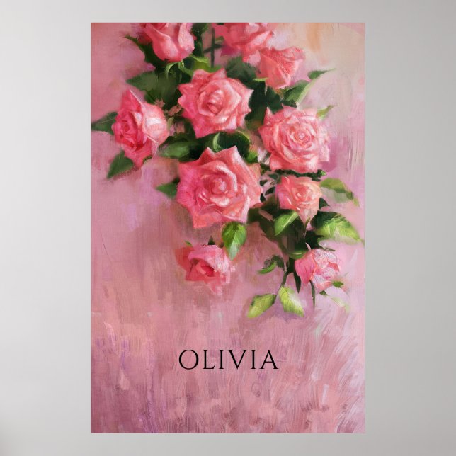 Custom a Dream in Shades of Pink Poster (Vorne)