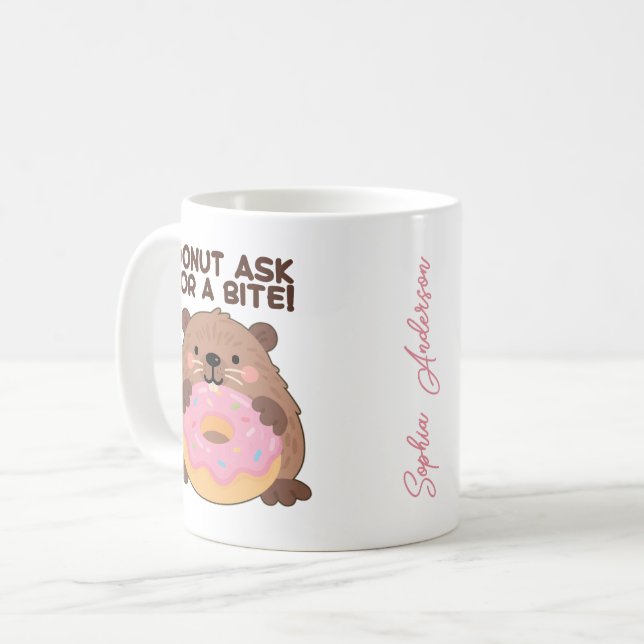 Custom A fun play on words Castor & Dona Kaffeetasse (Vorderseite Links)