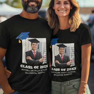 Custom Abschluss Foto 2024 Graduate Proud Parent T-Shirt