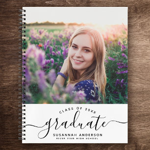 Custom Abschluss Modernes Foto mit Chic Notizbuch