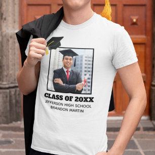 Custom Abschluss Senior Portrait Foto 2025-Klasse T-Shirt