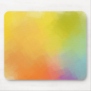 Custom Abstract Art Yellow Pink Red Blue Green Mousepad