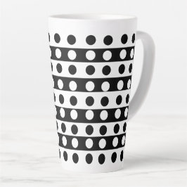 Custom Abstrakt Black and White Artistic Milchtasse