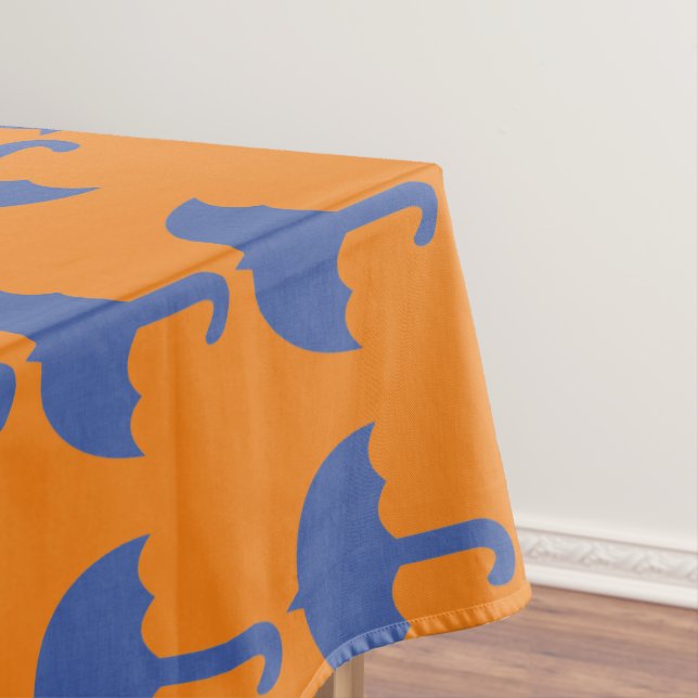 Custom Abstrakt Blue Umbrella Muster Tischdecke (Beispiel)