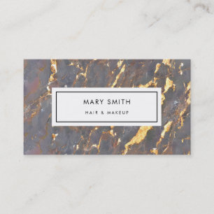 Custom Abstrakt Elegante Marble Imitate Gold Visitenkarte