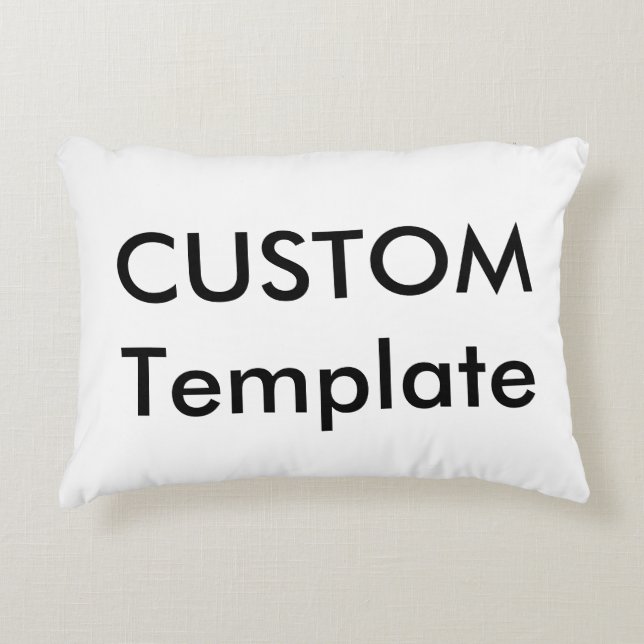 Custom Accent Pillow - Machine Washable Polyester Dekokissen (Vorderseite)
