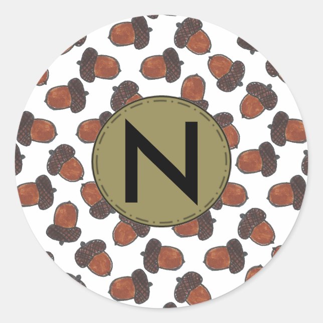 Custom Acorn Aufkleber (Vorderseite)