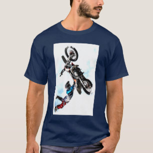 Custom Acrobatique Biker Action Sports Modern T-Shirt
