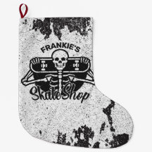 Custom ADD NAME Skull Skateboard Skate Shop