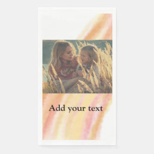 custom add your photo christmas personalized water serviette