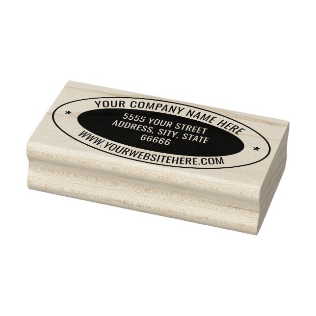 Custom Address Color Oval Rubber Stamp Template Gummistempel (Stempel)