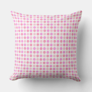 Custom Adorable Pink Polka Dots Throw Kissen Kisse