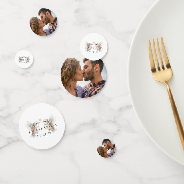 Custom Adorable Wedding Foto Table Confetti hinzuf Konfetti (Gruppe)