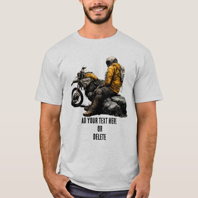 Custom Adventure Biker Spirit Herren T-Shirt (Vorderseite)