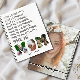 Custom Affirmation Journal New Mom photo Gift Notizbuch
