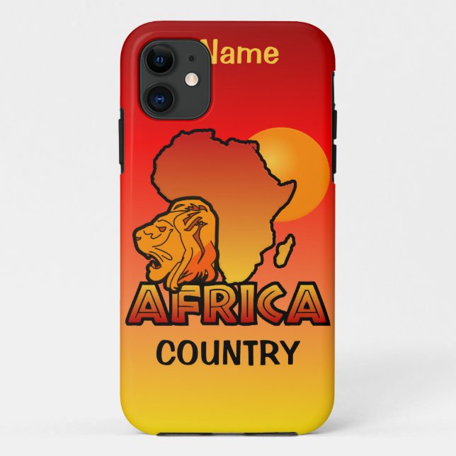 Custom AFRICA iPhone 5 Case-Mate Hülle (Rückseite)