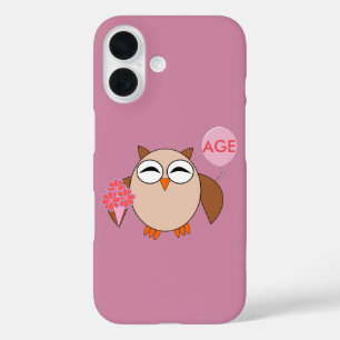 Custom Age Birthday Owl iPhone Case