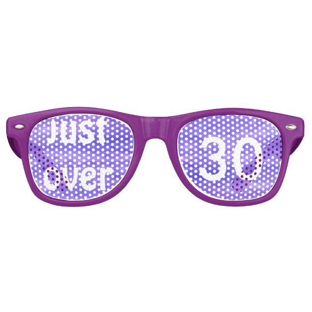 Custom Age Birthday Party Shades Partybrille (Vorderseite)