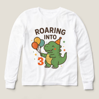 Custom Age Dino Birthday Kids T-Shirt, Hoodie