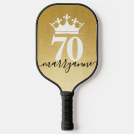 Custom Age Gold Queen of the Court Pickleball Schläger