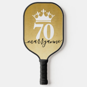 Custom Age Gold Queen of the Court Pickleball Schläger